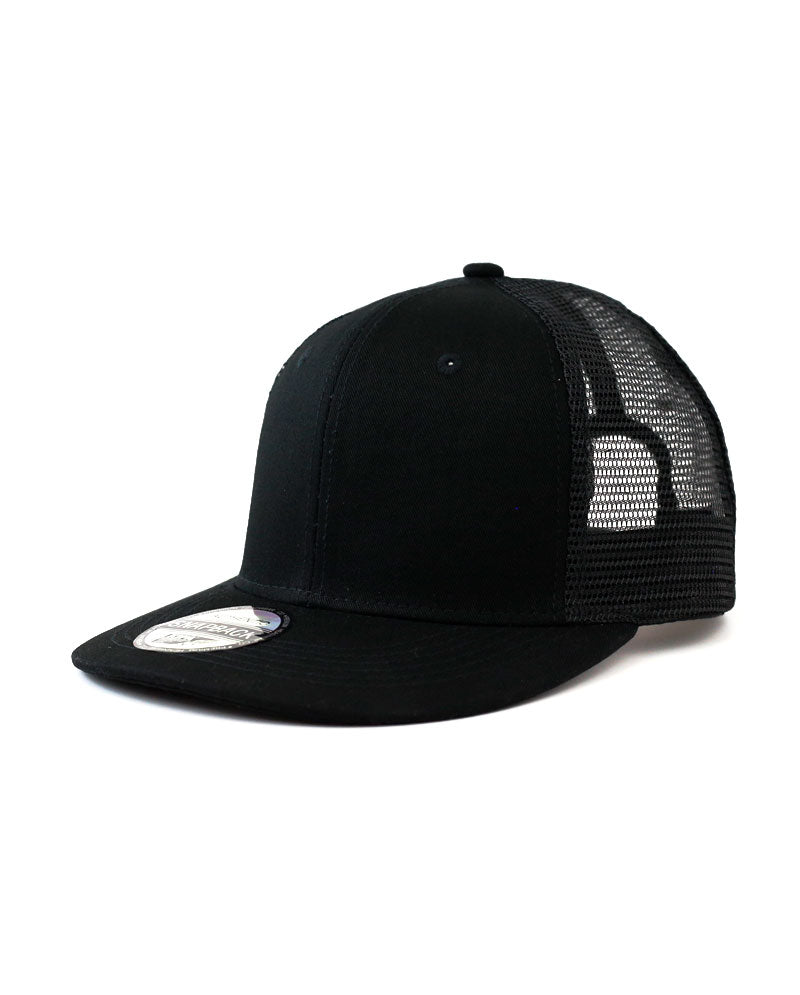 The Hat Depot - Cotton Mesh Back Snapback Trucker Cap