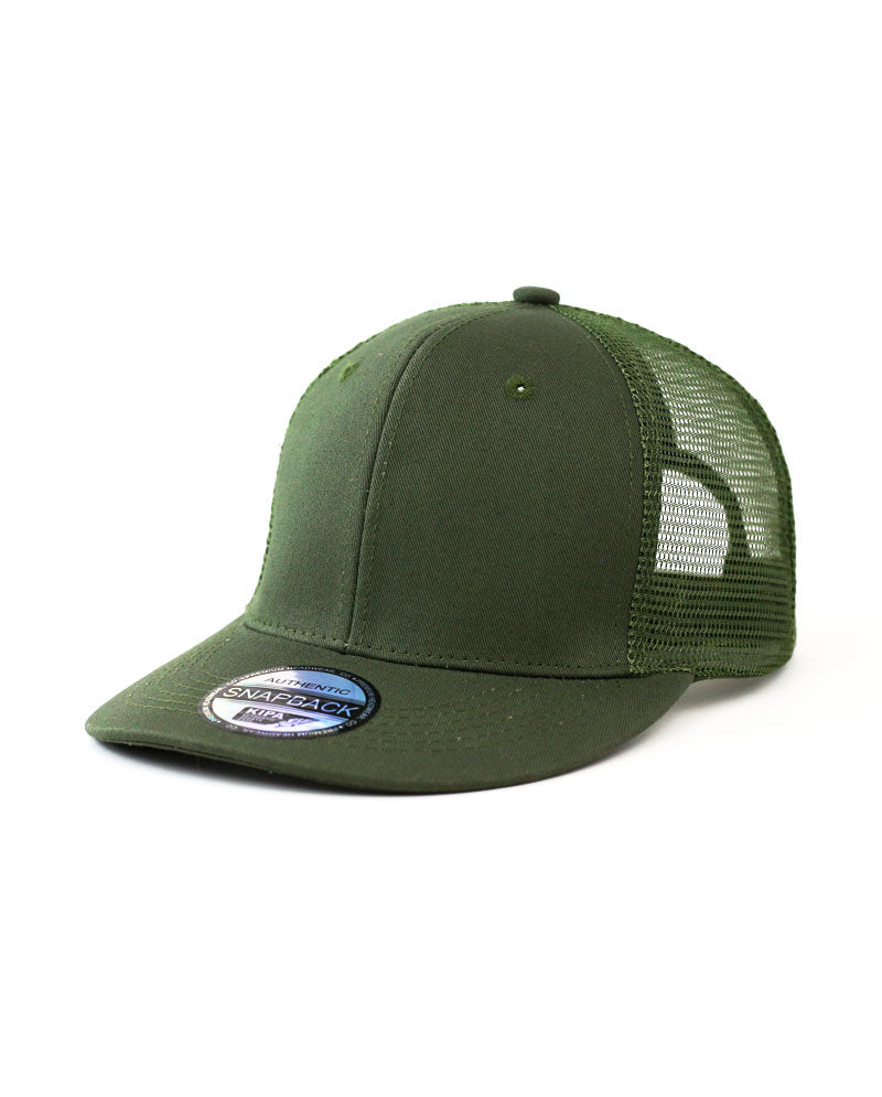 The Hat Depot - Cotton Mesh Back Snapback Trucker Cap