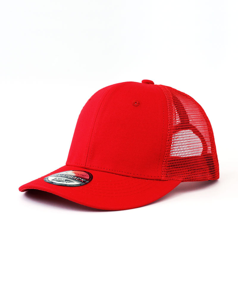 The Hat Depot - Cotton Mesh Back Snapback Trucker Cap