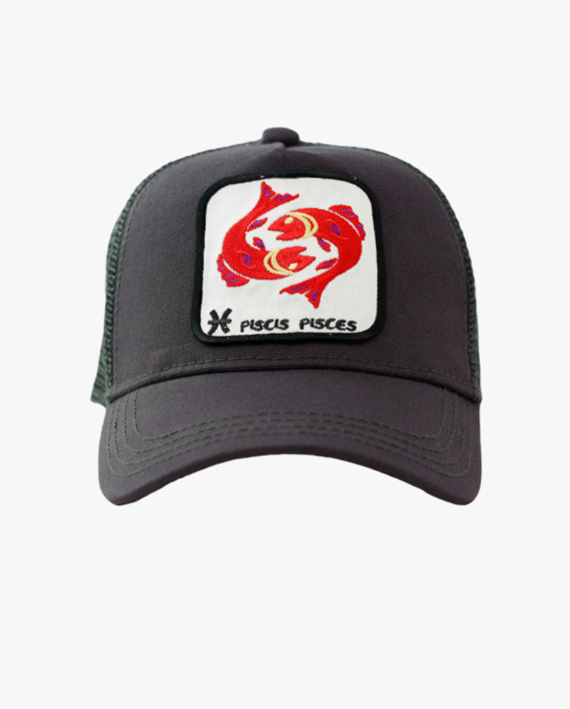 The Hat Depot - Cotton Mesh Back Zodiac Snapback Trucker Cap