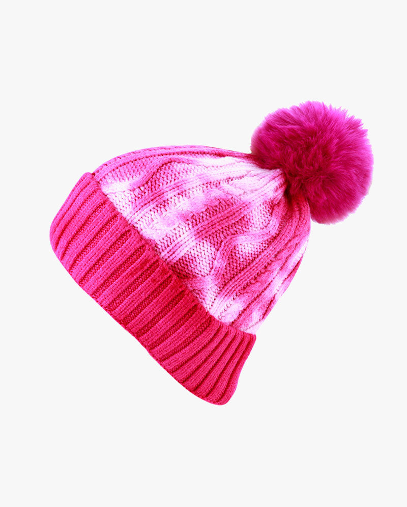 Black Horn - Tie Dye Knit PomPom Beanie