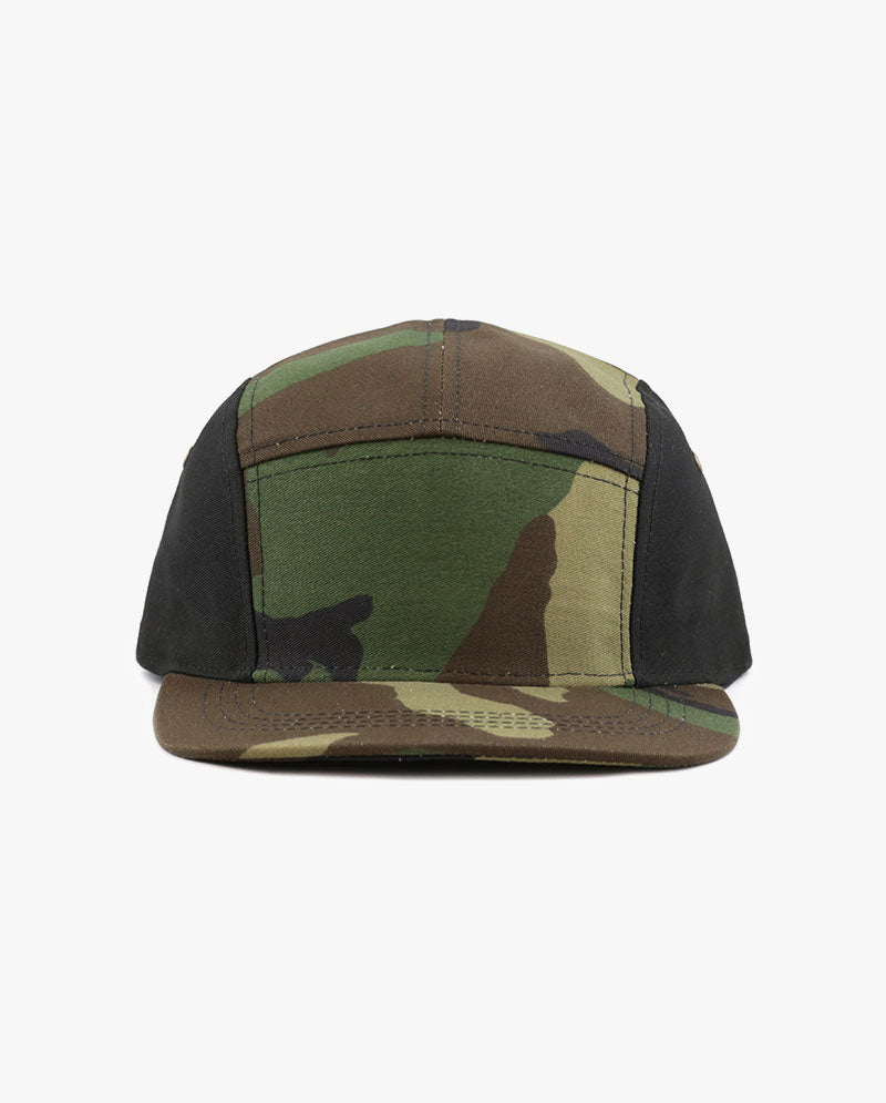The Hat Depot - Made in USA 5 Panel Biker Cap