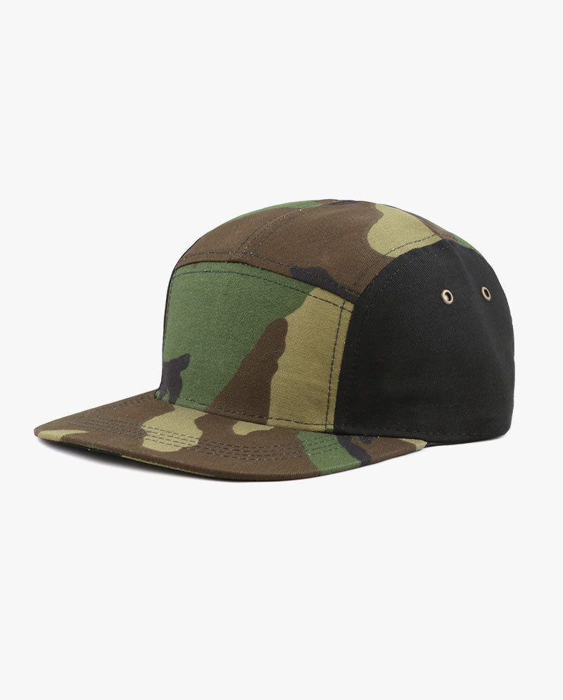 The Hat Depot - Made in USA 5 Panel Biker Cap