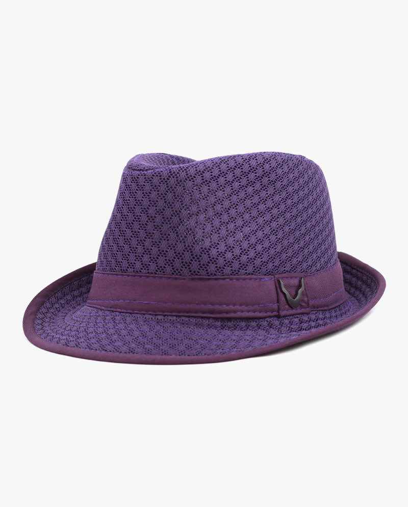 Black Horn - Lightweight Cool Soft Crushable Mesh Fedora