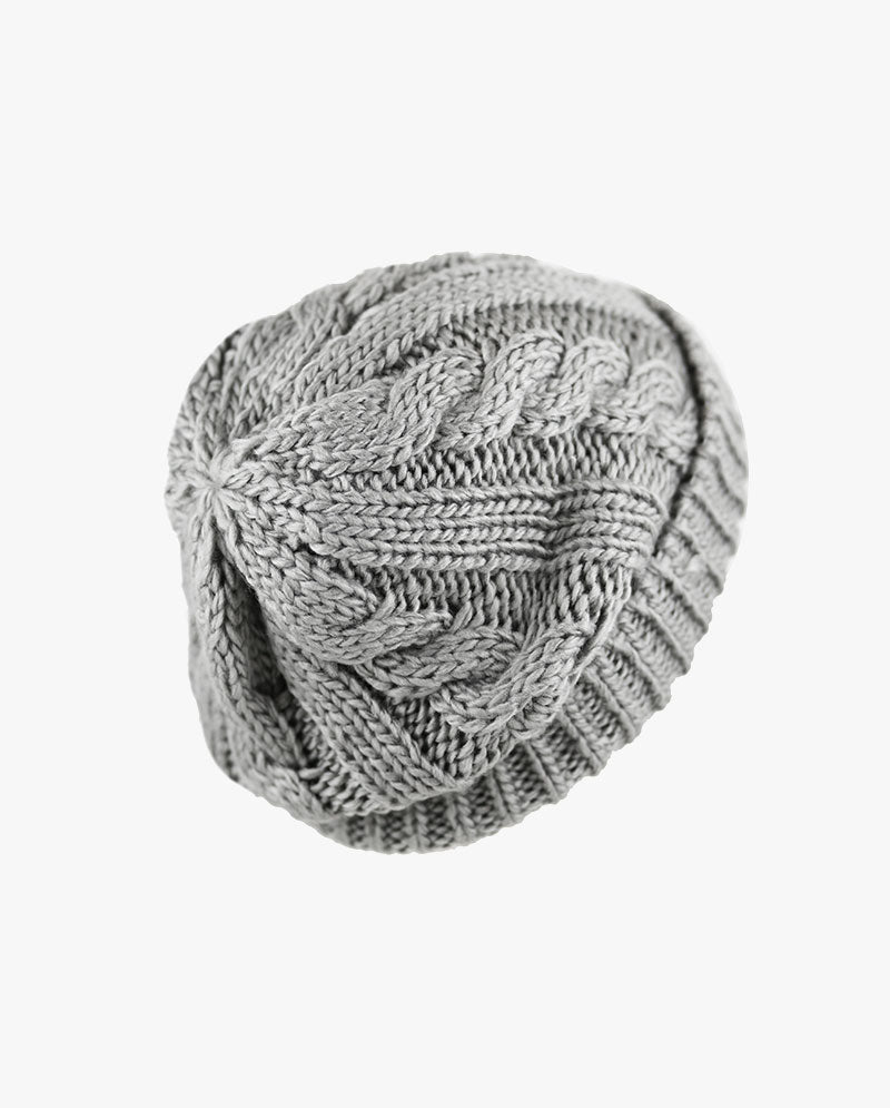 The Hat Depot - Curly Knit Beanie without Pom