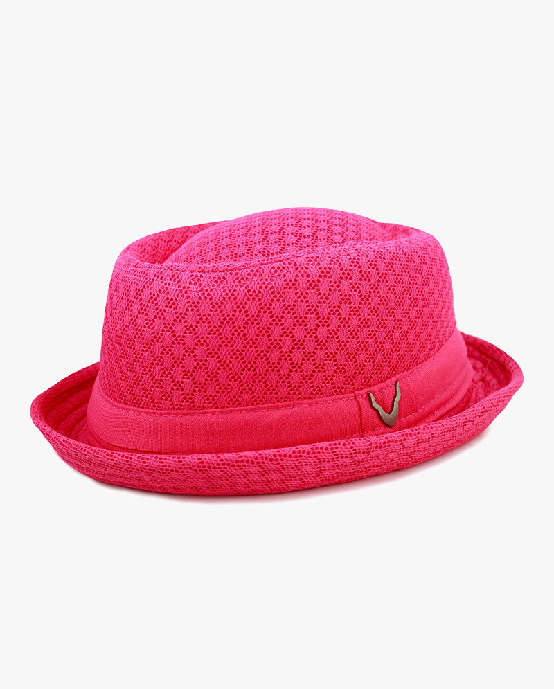 Black Horn -Light Cool Soft Crushable Mesh Porkpie