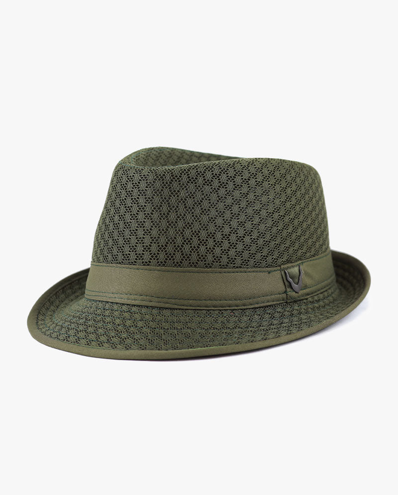 Black Horn - Lightweight Cool Soft Crushable Mesh Fedora