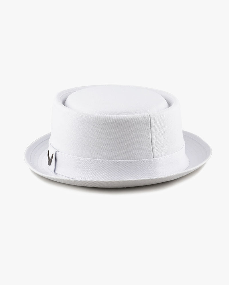 Black Horn Cotton Porkpie hat