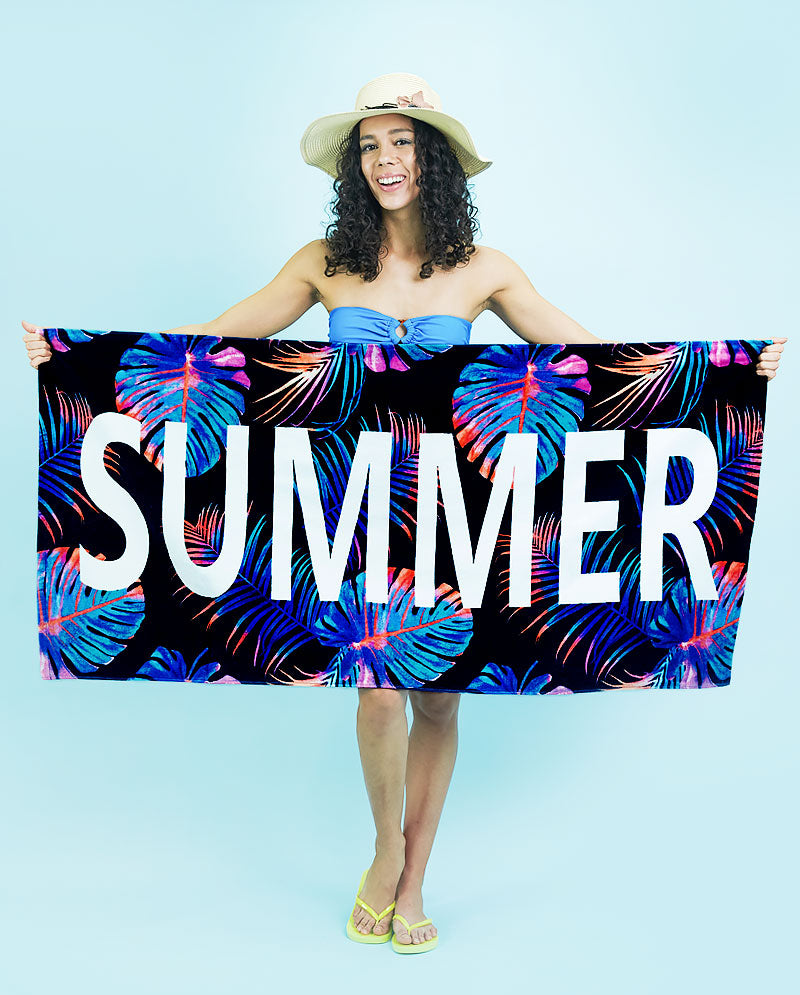 IC GURL - Patterned Summer Cotton Beach Towel