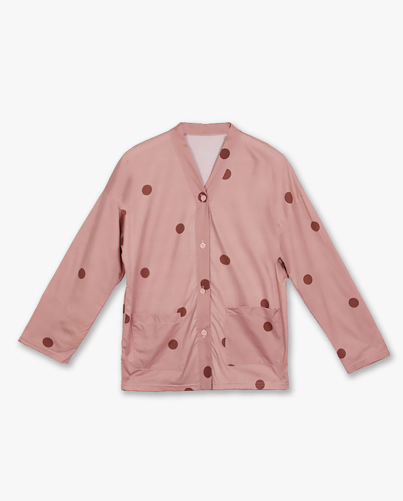 IC GURL -  Polka dots Cotton Long Sleeves Pajama