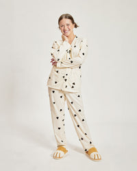 IC GURL - Cute Heart Cotton Long Sleeves Pajama