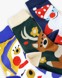 The Hat Depot - Christmas Celebration Sock 3 pcs