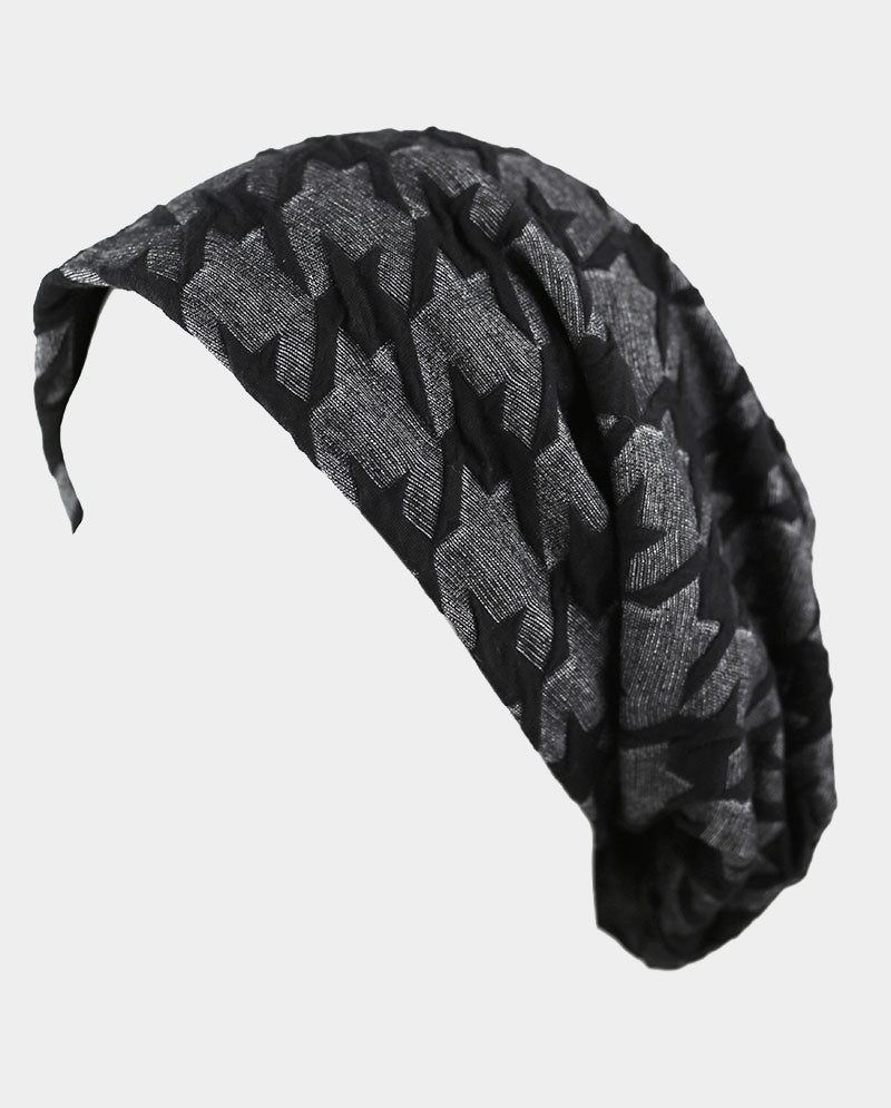 Baggy Cotton Knit Beanie w/ Fleece Interior