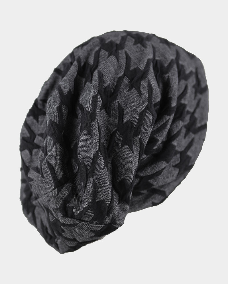 Baggy Cotton Knit Beanie w/ Fleece Interior