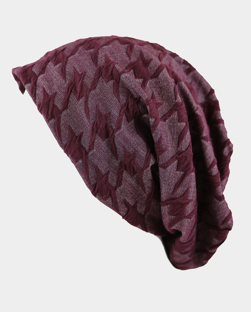 Baggy Cotton Knit Beanie w/ Fleece Interior