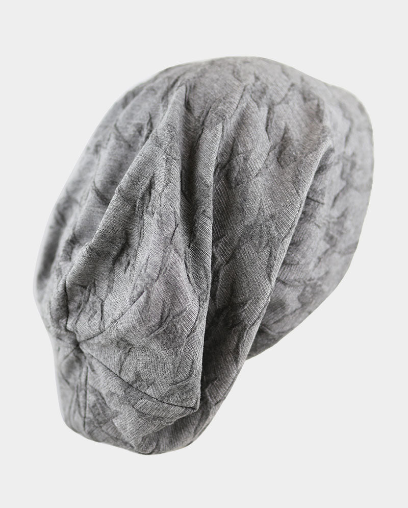 Baggy Cotton Knit Beanie w/ Fleece Interior