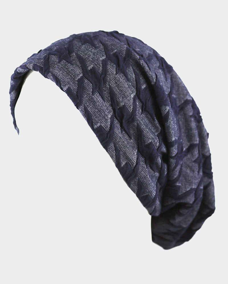 Baggy Cotton Knit Beanie w/ Fleece Interior