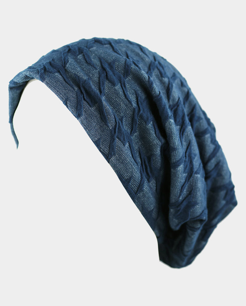 Baggy Cotton Knit Beanie w/ Fleece Interior