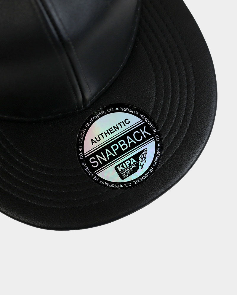 Classic PU Leather Flat Visor Hat