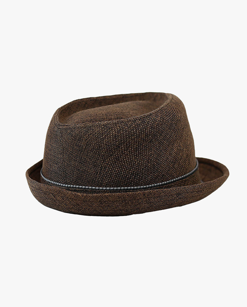 The Hat Depot - Cross Shape Top Paper Straw Fedora