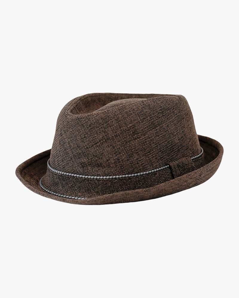 The Hat Depot - Cross Shape Top Paper Straw Fedora