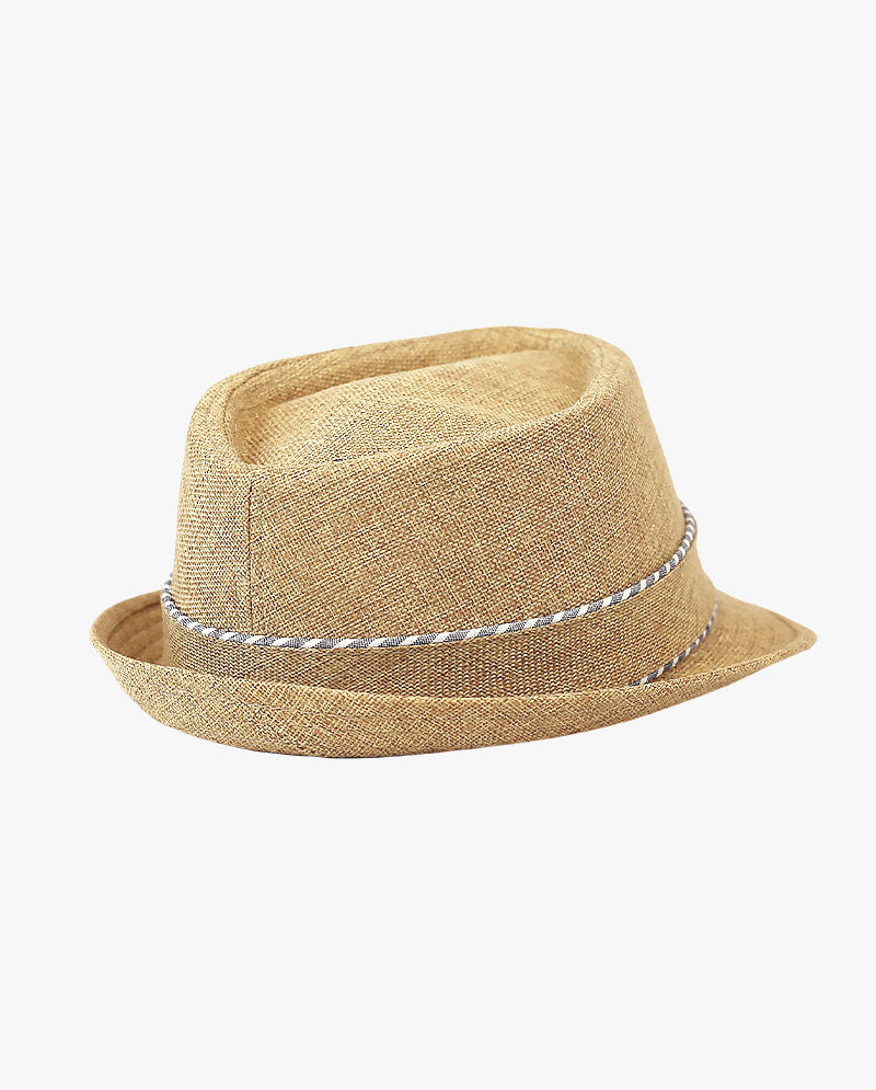 The Hat Depot - Cross Shape Top Paper Straw Fedora