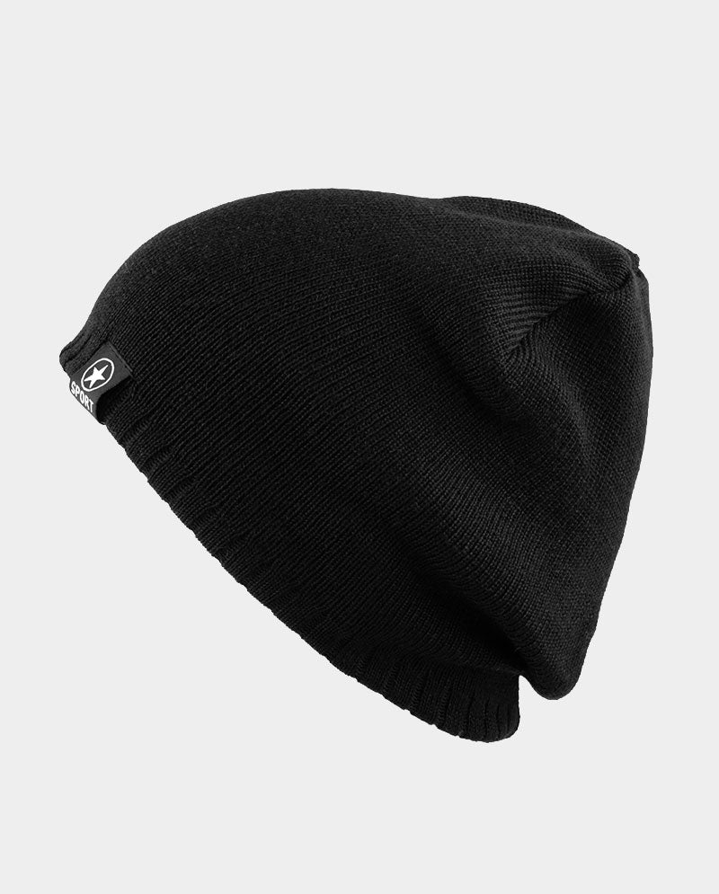 Short Acrylic Knit Beanie – 100% Acrylic with Embossed “SPORT”