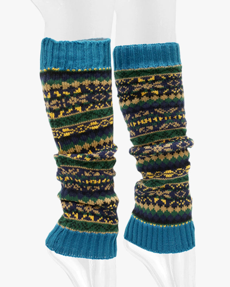 Long Women's Knit Boot Topper Leg Warmer