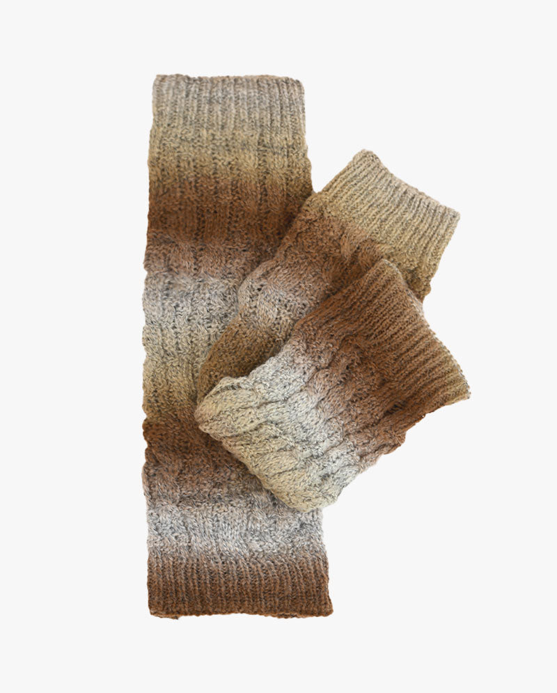 Long Women's Knit Boot Topper Leg Warmer