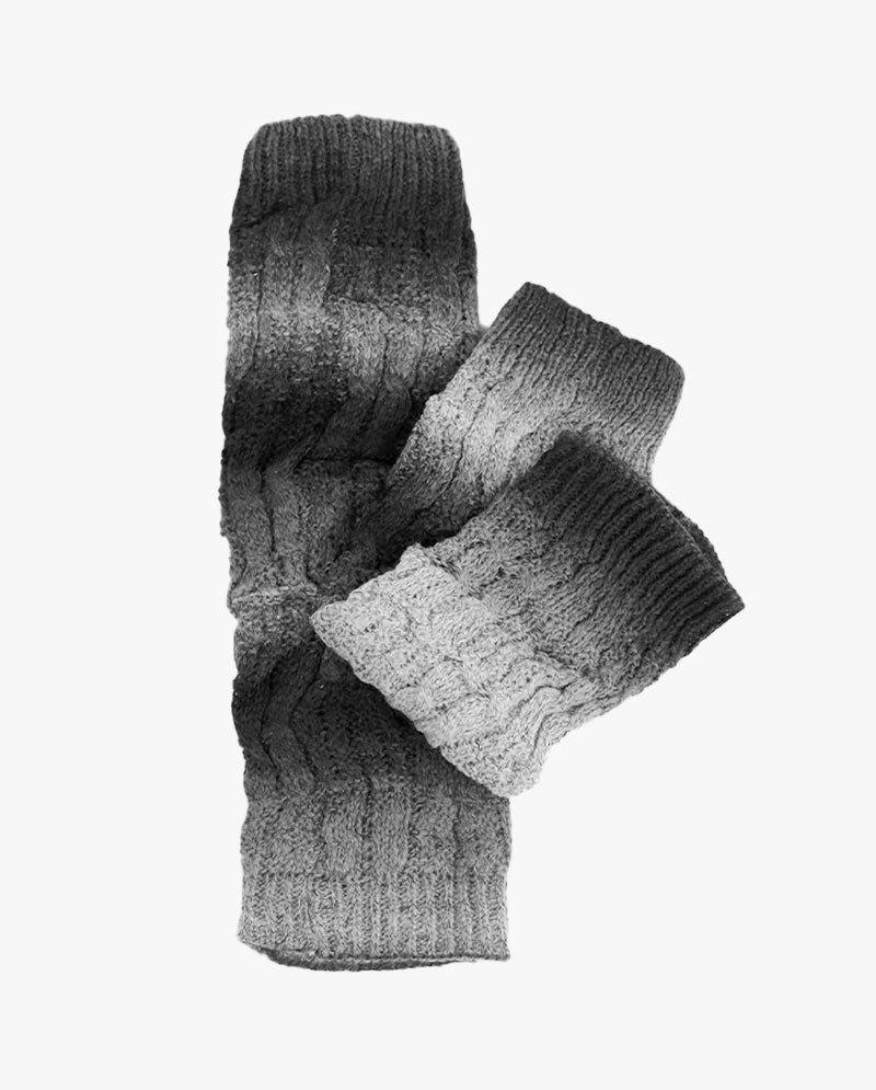 Long Women's Knit Boot Topper Leg Warmer