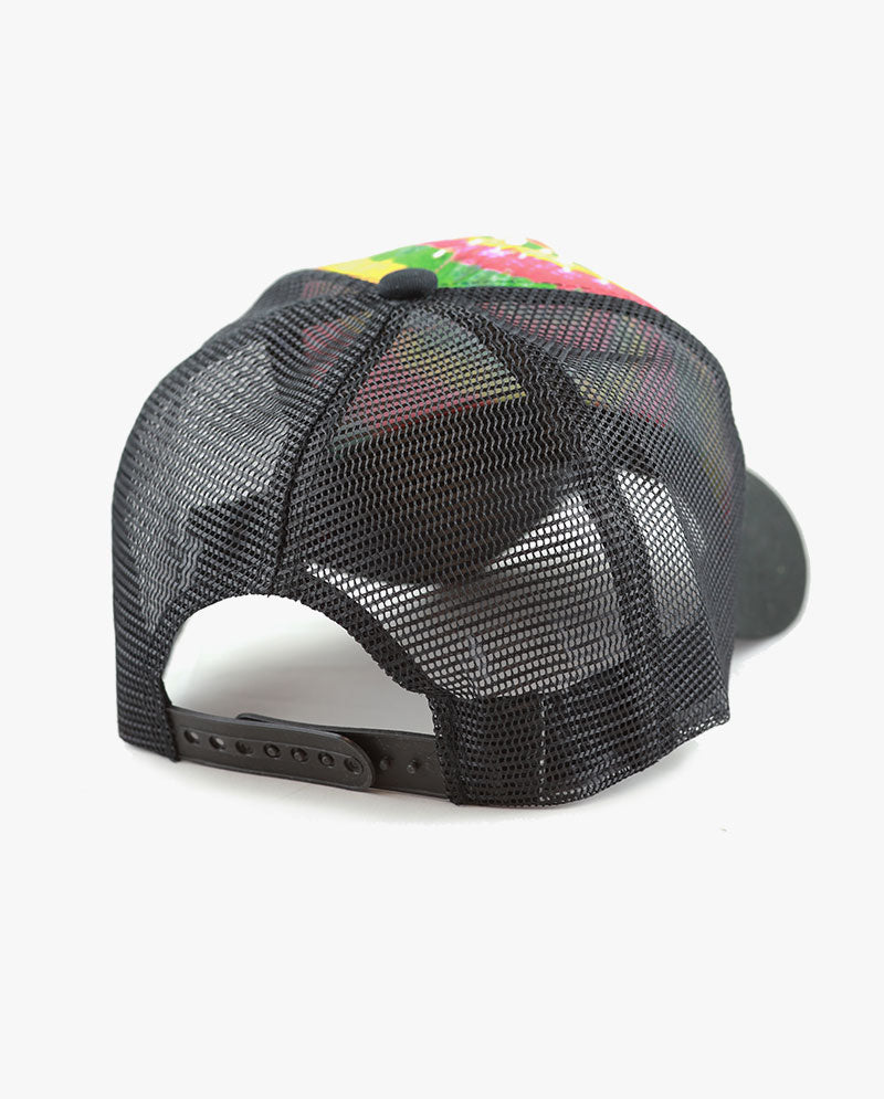 Tie Dye Print Mesh Back Snapback Trucker Cap