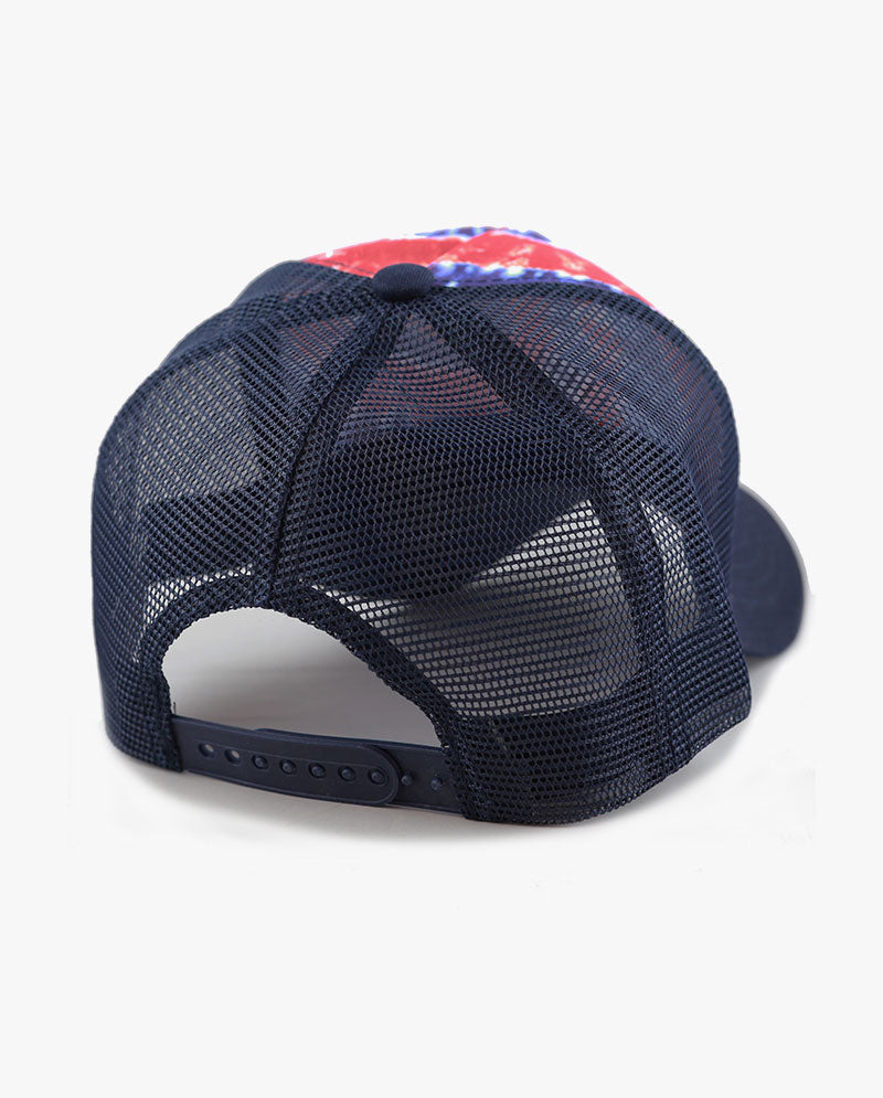 Tie Dye Print Mesh Back Snapback Trucker Cap