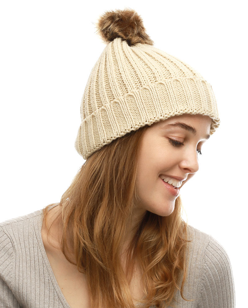 Winter Knit Pom Beanie Collection – Chunky, Cuffed & Cable Styles for Women & Men