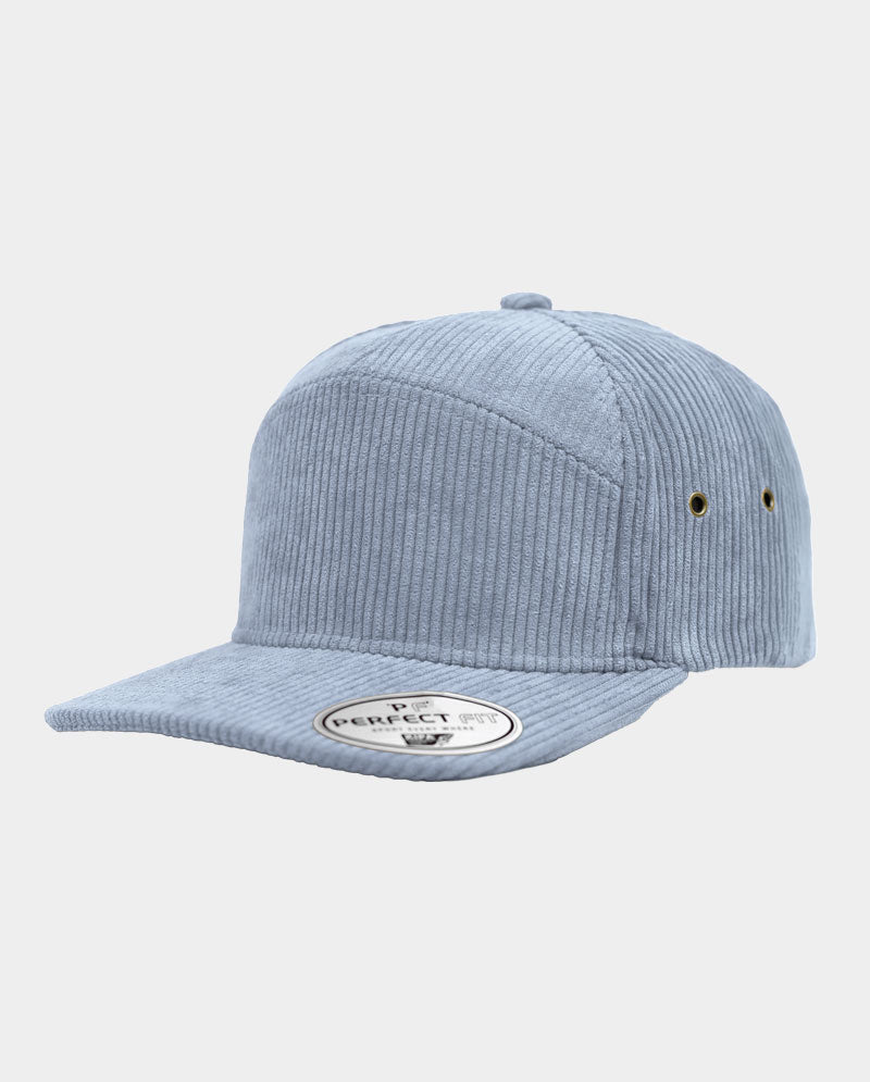 Corduroy Structured 7-Panel Snapback Cap