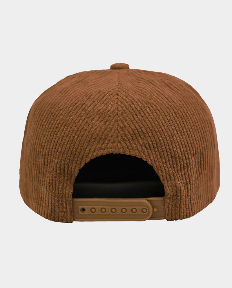 Corduroy Structured 7-Panel Snapback Cap