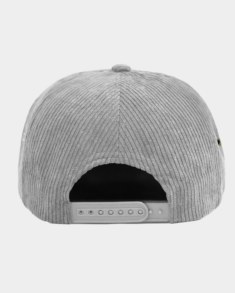 Corduroy Structured 7-Panel Snapback Cap