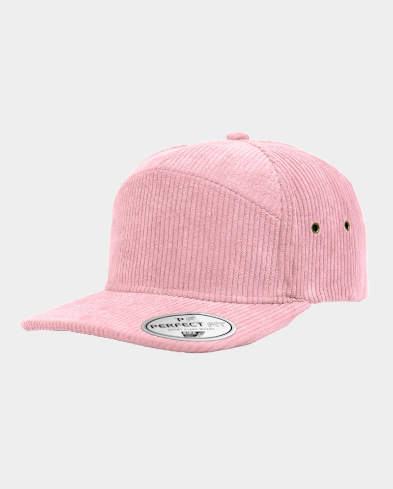 Corduroy Structured 7-Panel Snapback Cap
