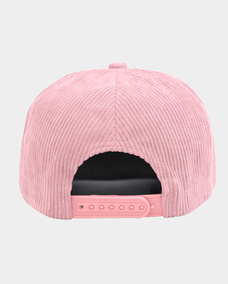 Corduroy Structured 7-Panel Snapback Cap