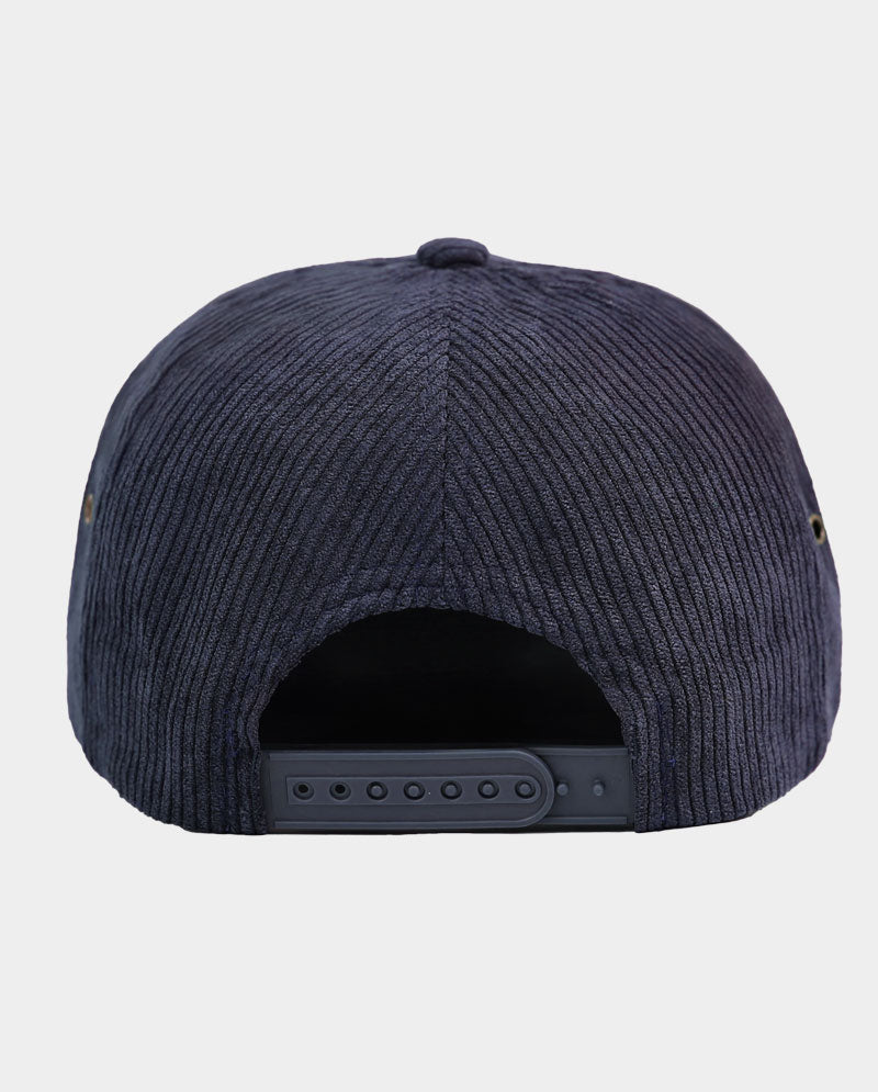 Corduroy Structured 7-Panel Snapback Cap