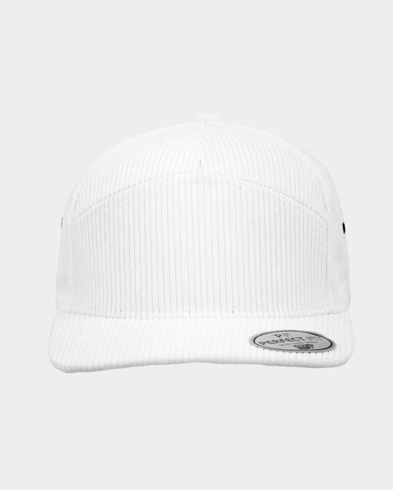 Corduroy Structured 7-Panel Snapback Cap