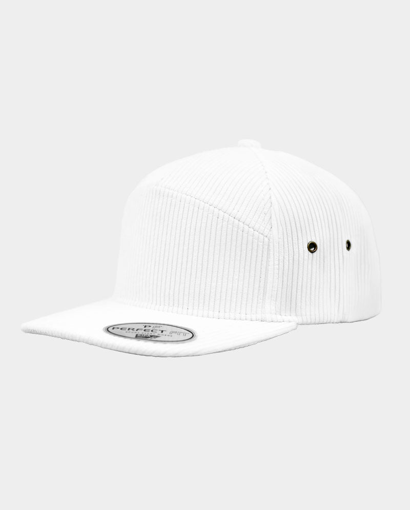Corduroy Structured 7-Panel Snapback Cap