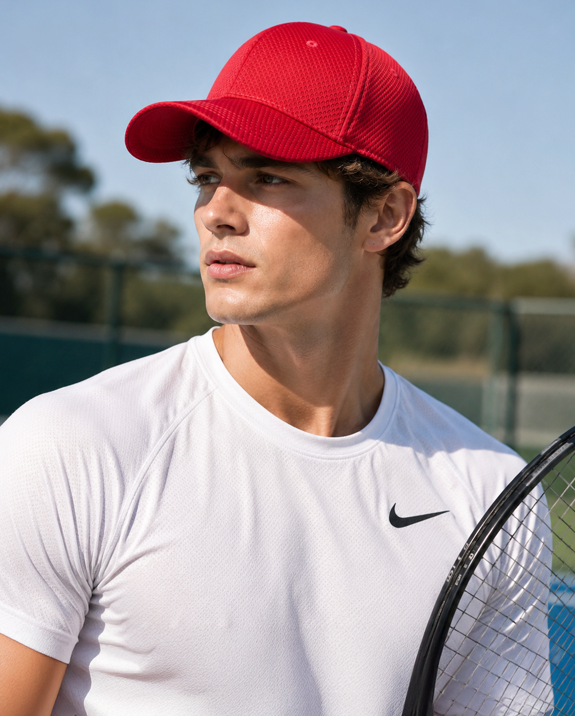 The Hat Depot - Men's Stretch Mesh fitted baseball Cap