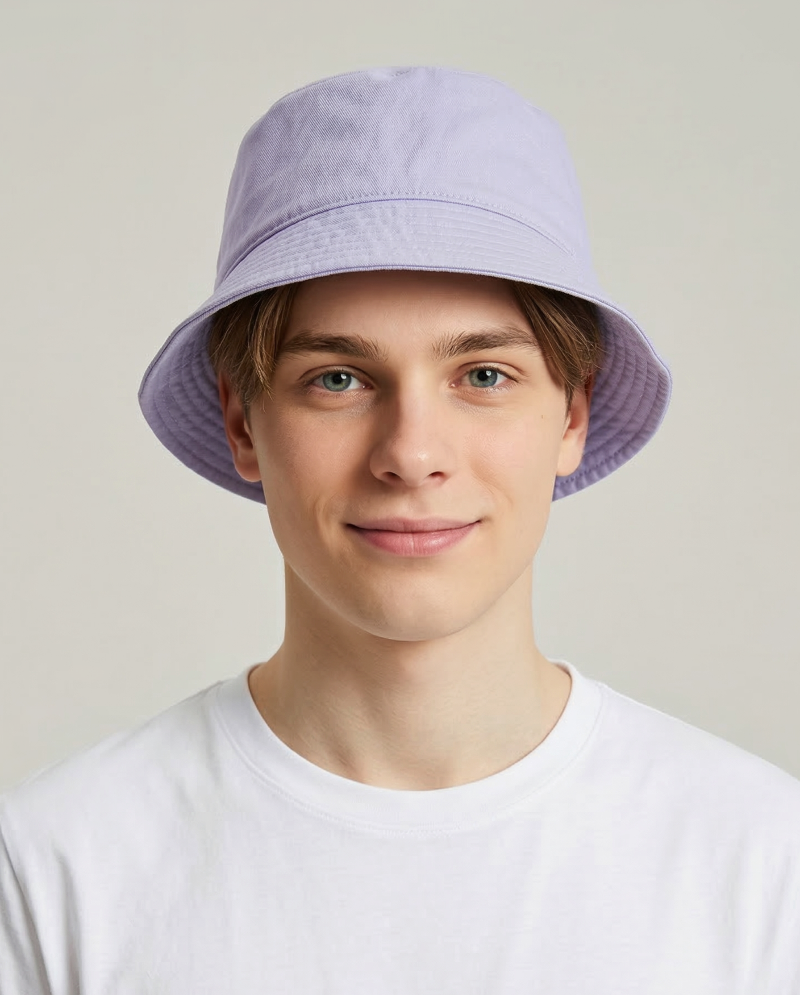 The Hat Depot - HipHop Style Fashion Low Angle Brim Cotton Bucket