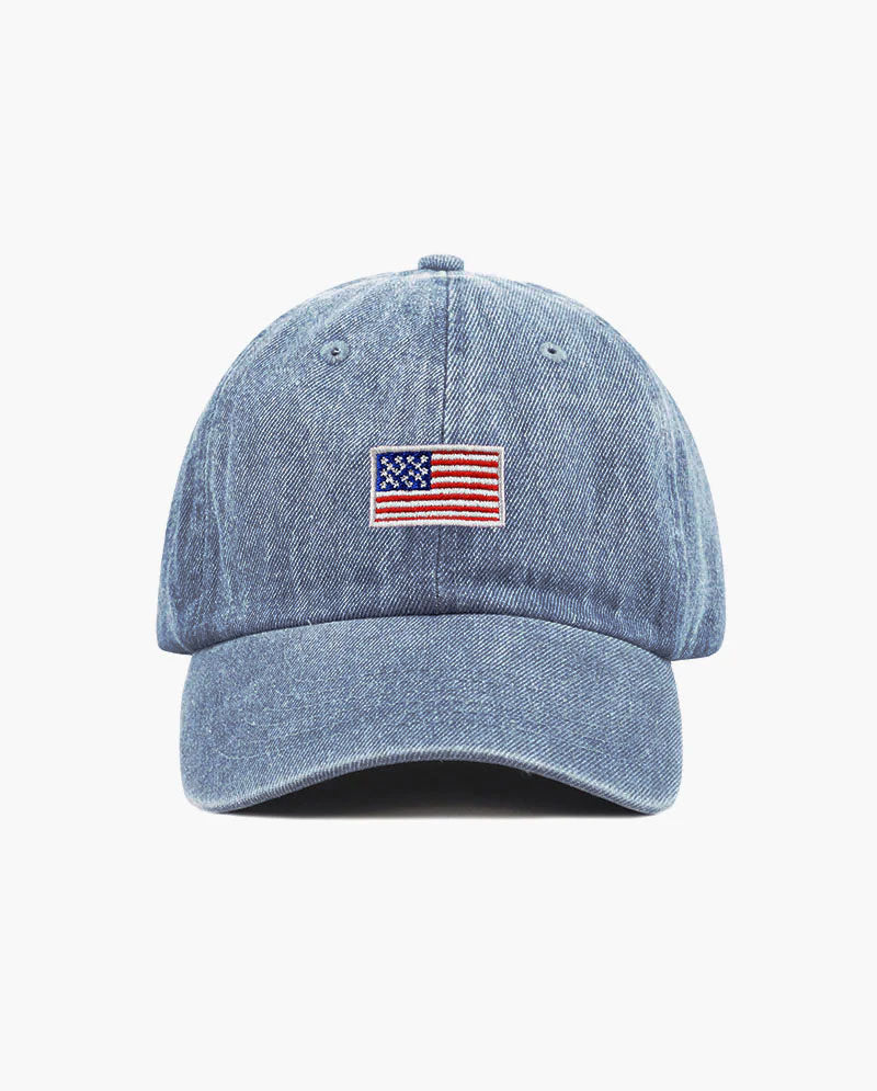 The Hat Depot Kids - Embroidered USA Flag Baseball Cap