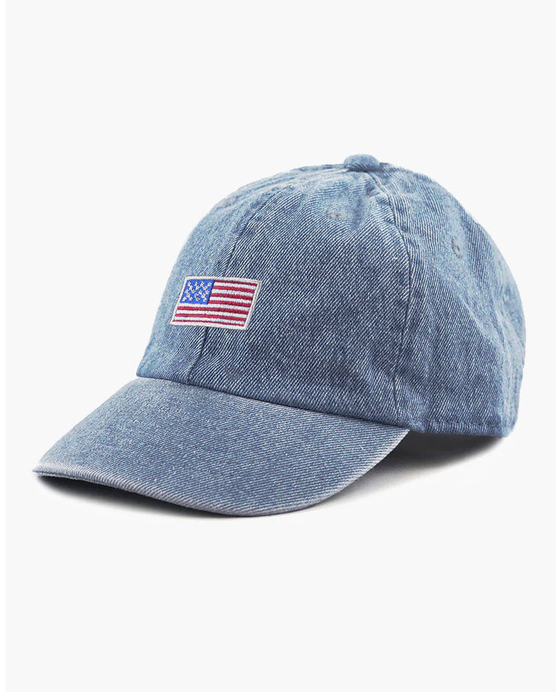 The Hat Depot Kids - Embroidered USA Flag Baseball Cap