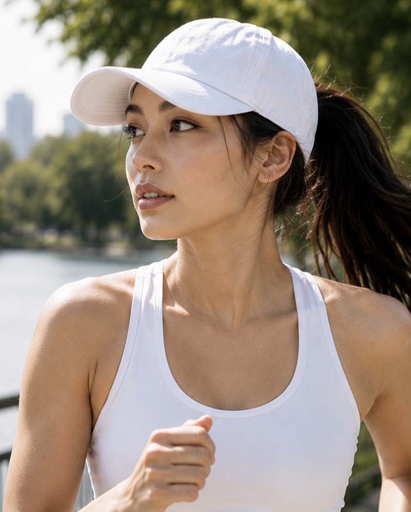 The Hat Depot - Washed Cotton Low Profile Ponytail Cap