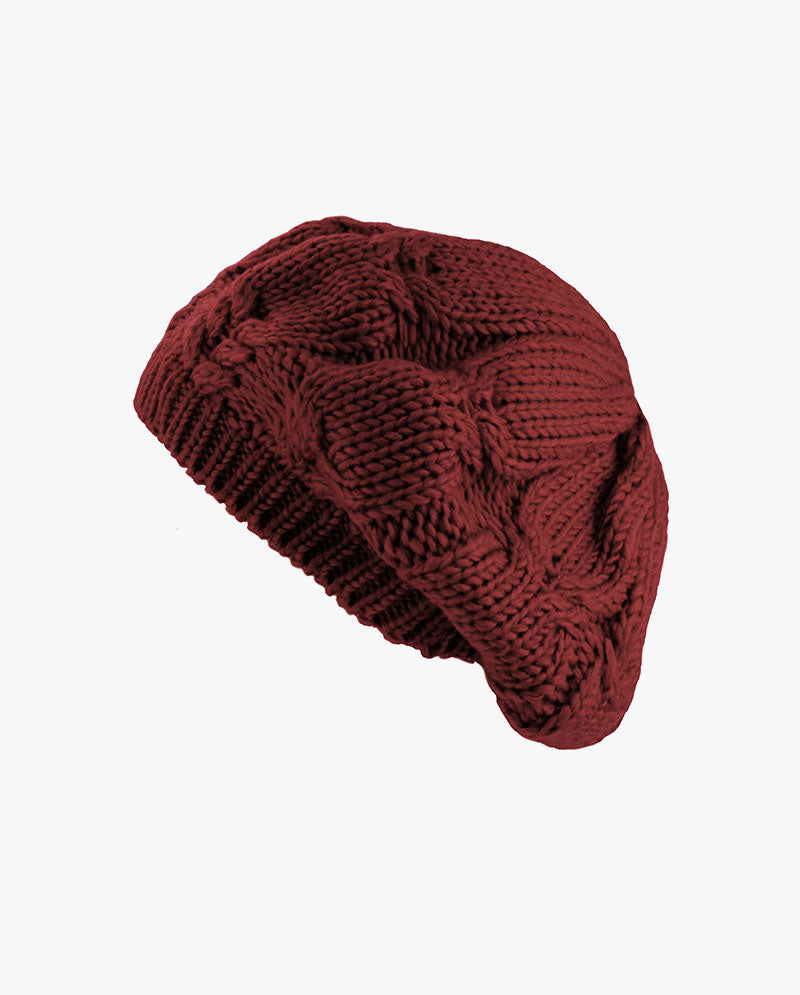 The Hat Depot - Cozy & Soft Curly Knitted Beret