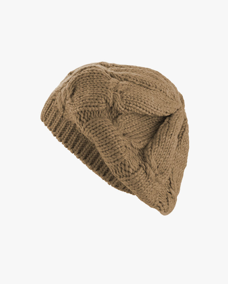 The Hat Depot - Cozy & Soft Curly Knitted Beret