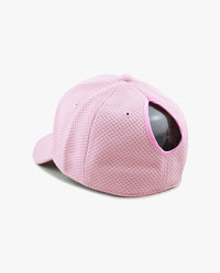 The Hat Depot - Women's Stretch Mesh Ponytail fitted baseball Cap