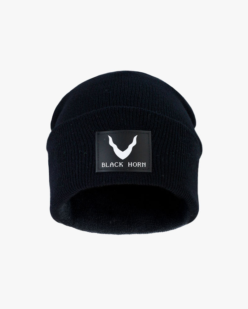 Black Horn - Made in USA Plain Beanie